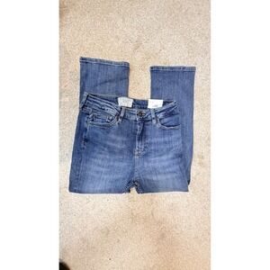 Fat Face Denim Hertford Skinny Capri Jeans Blue Medium Wash UK 8R USA 4R NEW